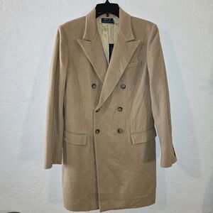 NEW Polo Ralph Lauren Camel Hair Long Polo Coat Camel 8 2019 Peacoat Tan $1598